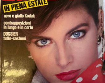 Linea Italiana No. 146 – Summer 1983 Fashion Issue – Swimwear, Revlon Beauty, Laura Biagiotti, Kodak Colors, Vintage Editorial