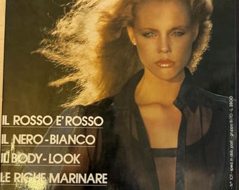 Linea Italiana No. 101 – Vintage Fashion Magazine 1979 – Bold Red, Black & White, Body Look, Steve Hiett, 70s Italy – Rare
