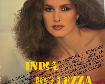 Linea Italiana No. 113 – Vintage Italian Fashion Magazine 1980 – Bilingual IT/EN – 80s Swimwear, India Editorial, Andy Warhol