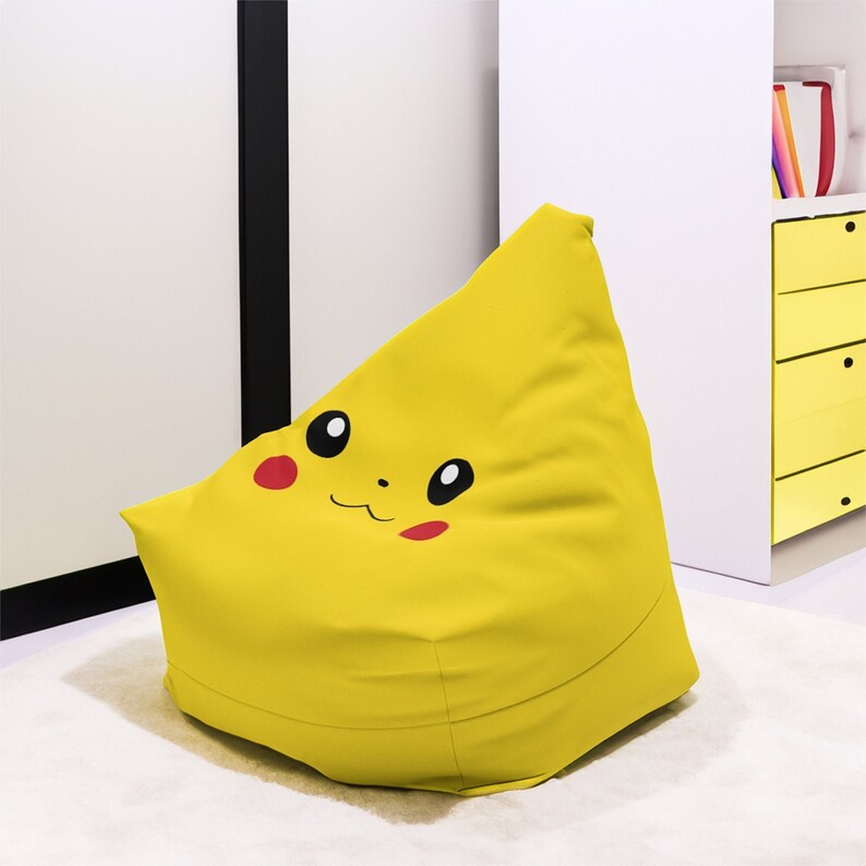Pokemon Pikachu Bean Bag Nintendo Pikachu Large Beanbag Etsy Canada