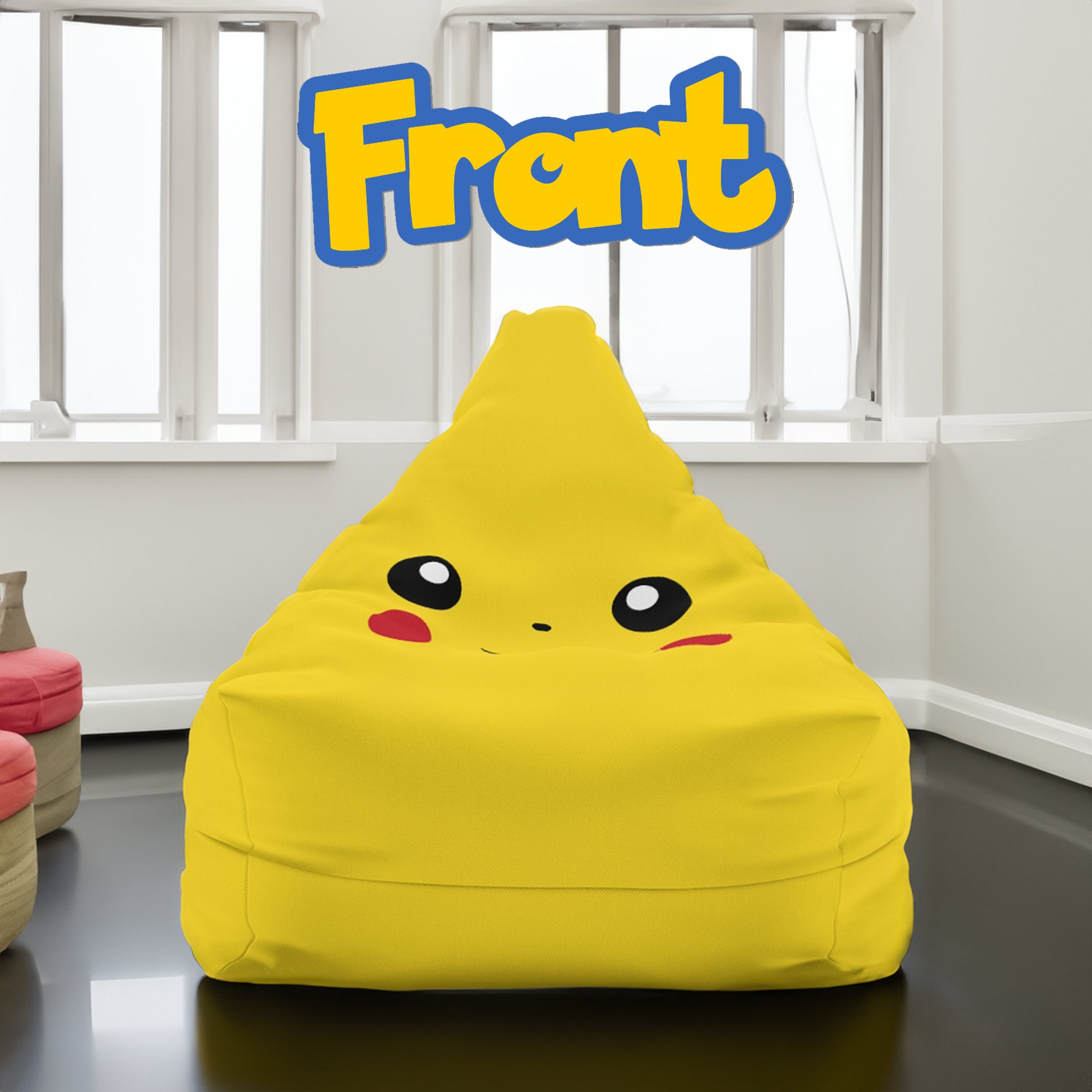 Pokemon Pikachu Bean Bag Nintendo Pikachu Large Beanbag Etsy