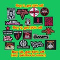 Rock Music Patch , Rock Heavy Metal Patch , Sew Or Iron On Embroidered Rock Music Patch , Patch for Jackets , Backpack , Hat , Gifts For Her product logo