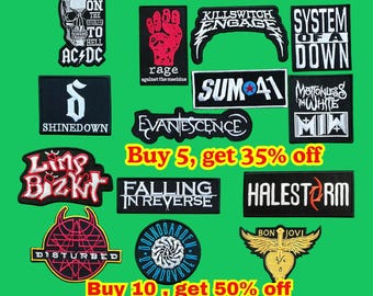 Parche bordado de Heavy Metal – Insignia para planchar o coser en chaquetas, chalecos y mochilas.