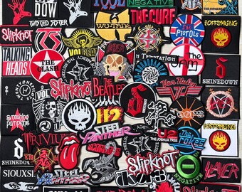 Rockmusik Aufnäher 'Gerächt Siebenfach' - Bestickter Patch Zum Aufbügeln Oder Annähen