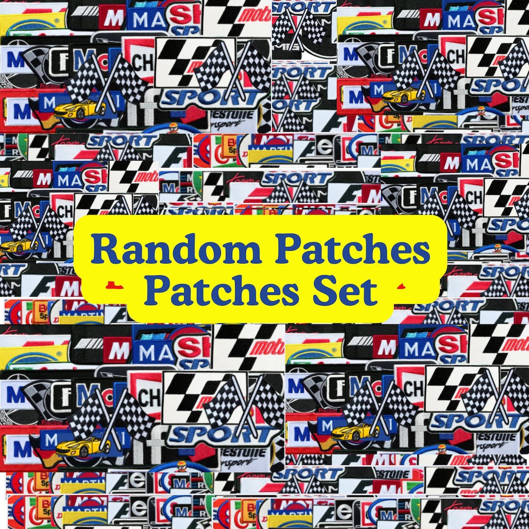 Long Racing Pvc Patch Racing Patch Lot – Random Motorsport Embroidered Patches for Jackets or ...