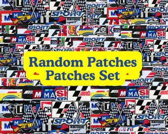 Racing Patch Lot, Embroidered Motorsport Patches for Jackets & Hats