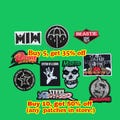 Rock Band Patch – Embroidered Iron-On or Sew-On Badge for Jacket or Vest product logo