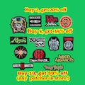 Rock Music Patch , Rock Heavy Metal Patch , Sew Or Iron On Embroidered Rock Music Patch , Patch for Jackets , Hat , Backpack , Gift For Him