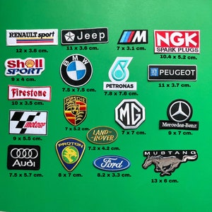 20 Motorsport Patches Random Lot / Formula One Rally Racing Motorsport Patch / Sew Or Iron On Embroidered Patch / Wholesale Motorsport Patch zdjęcie 3