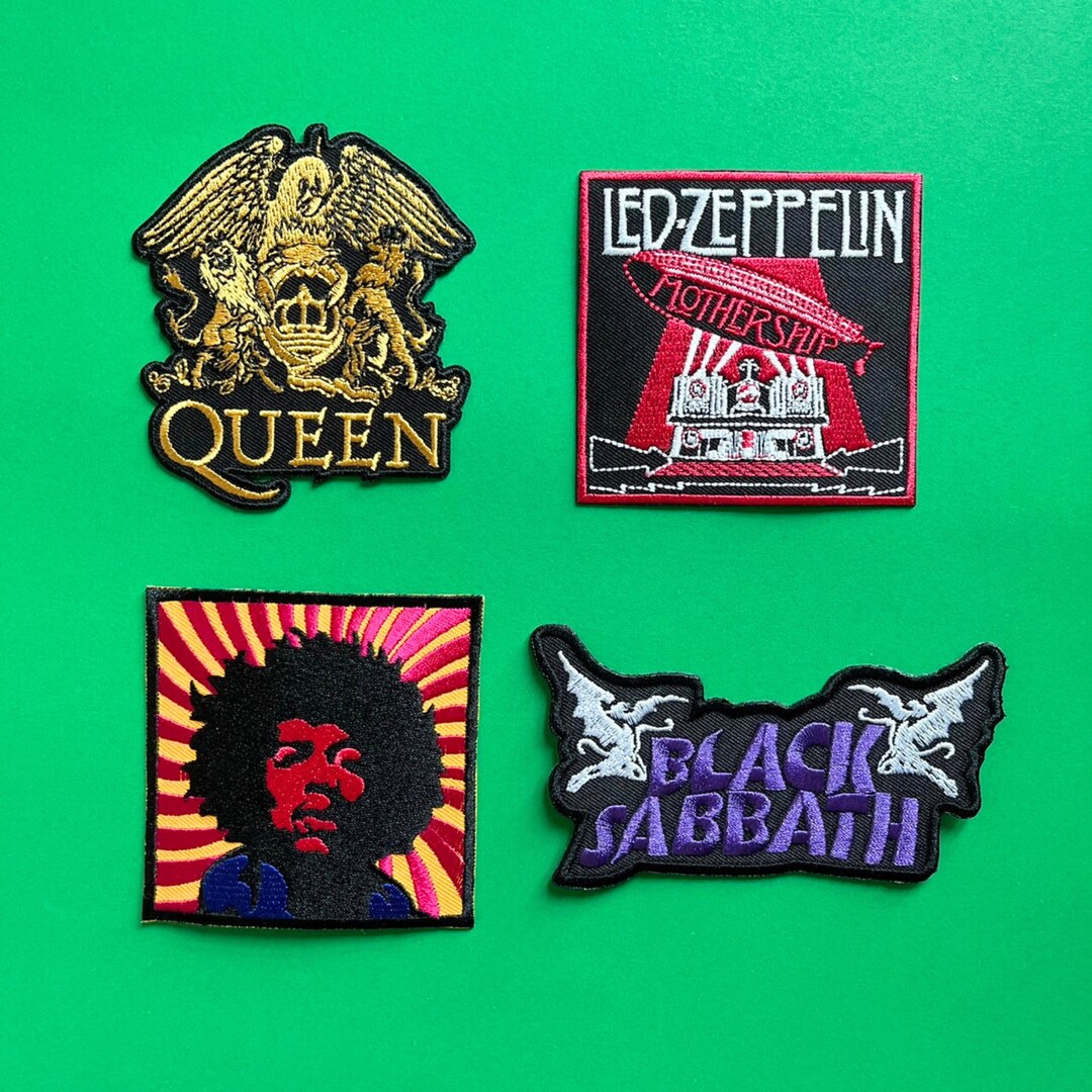 Rock Music Patches Set / Led Zeppelin Patch / Sew or Iron on