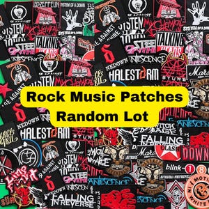 Rock Music Patches Random Lot / Patch for Jackets / Sew Or Iron On Embroidered Patch / Wholesale Rock Heavy Metal Patch / Gift For Her