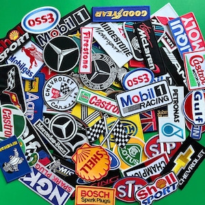 10 Motorsport Patches Random Lot / Formula One Rally Racing Motorsport Patch / Sew Or Iron On Embroidered Patch / Wholesale Motorsport Patch