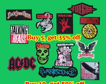 Parche bordado de Heavy Metal – Para planchar o coser – Regalo punk gótico para chaquetas