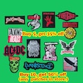 Heavy Metal Embroidered Patch – Iron or Sew On – Punk Goth Gift for Jackets product logo