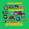 Rock Music Patch – Heavy Metal Sew or Iron-On Badge for Jacket, Hat, Backpack