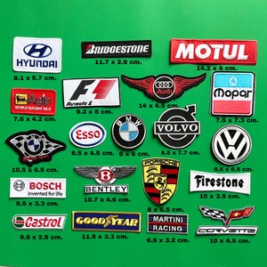 20 Motorsport Patches Random Lot / Formula One Rally Racing Motorsport Patch / Sew Or Iron On Embroidered Patch / Wholesale Motorsport Patch zdjęcie 4