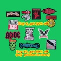 Heavy Metal Embroidered Patch – Iron or Sew On – Punk Goth Gift for Jackets product logo