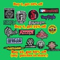 Embroidered Heavy Metal Rock Music Patch: Iron On / Sew On Jacket, Hat, Backpack product logo