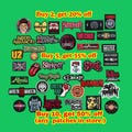 Rock Music Patch , Rock Heavy Metal Patch , Sew Or Iron On Embroidered Rock Music Patch , Patch for Jackets , Hat , Backpack , Gift For Him product logo
