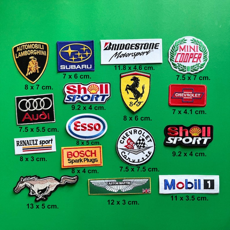 20 Motorsport Patches Random Lot / Formula One Rally Racing Motorsport Patch / Sew Or Iron On Embroidered Patch / Wholesale Motorsport Patch zdjęcie 8