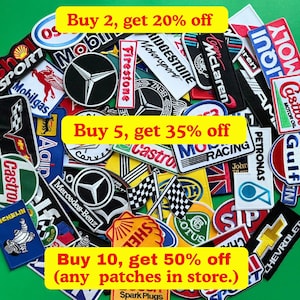 Motorsport Patch / Oil Patch / Tire Patch / Formula One Rally Racing Motorsport Sew Or Iron On Embroidered Patch , Patch For Jackets, Bags