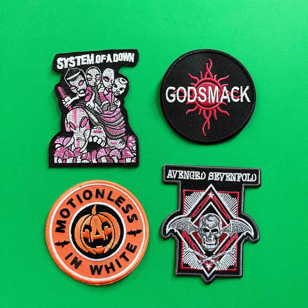 Rock Music Patches Set / System of A Dow Patch / Godsmack Patch