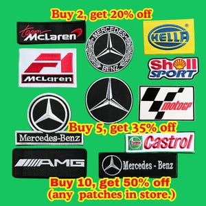 Motorsport Patch / Oil Patch / Tire Patch / Formula One Rally Racing Motorsport Sew Or Iron On Embroidered Patch / Patch For Jackets , Hat