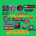 Embroidered Heavy Metal Rock Music Patch: Iron On / Sew On Jacket, Hat, Backpack product logo