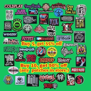 Embroidered Heavy Metal Rock Music Patch: Iron On / Sew On Jacket, Hat, Backpack