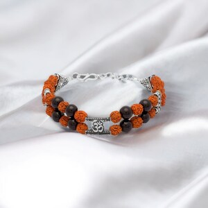Rudraksha Beads OM bracelet