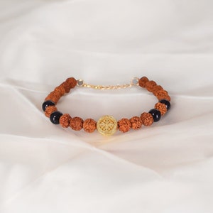 Rudraksha Beads Bracelet Handmade,Spiritual Gifts, Rudraksha,Yoga Hindu Boho Ethnic Bracelet