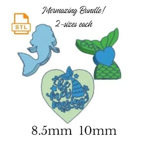 Mermaid Stroh-Topper - STL Datei: 3D Drucker Design (Digitaler Download)