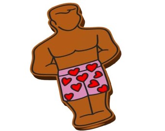 Chocolate Man Straw Topper STL: Valentine's Day 3D Print (2 Sizes)