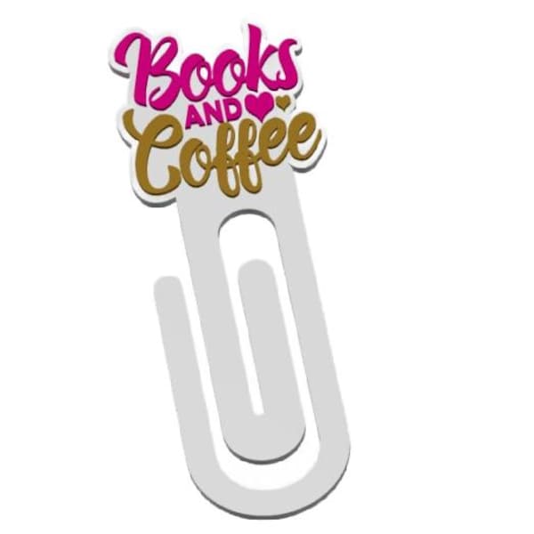 Bücher und Kaffee CLIPMARK * STL Datei zum Herunterladen und Drucken auf Ihrem eigenen 3D-Drucker