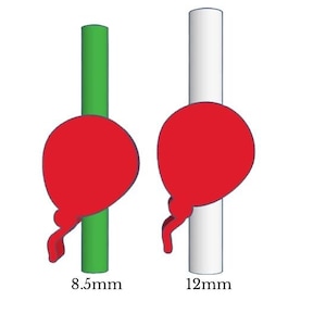 Floating Balloon Stroh Topper STL Datei: 3D Drucker Design (8.5 mm & 12 mm)