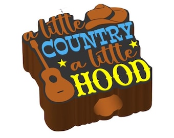 Little Country Little Hood Straw Topper STL File (Digital Download)