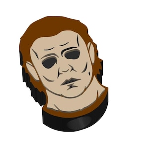 Horror Movie Slasher Straw Topper STL File for you to download and print on your own 3d Printer