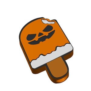 Summer-Ween Spooky Popsicle Straw Topper in two sizes  STL File for you to download and print on your own 3d Printer 3MF File included