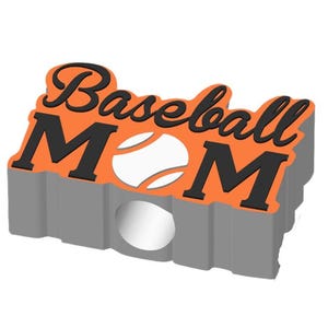 Baseball Mom Straw Topper STL File: 3D Printer Download