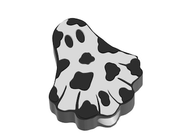 Cow Print Ghost Straw Topper STL File (8.5mm/10mm)
