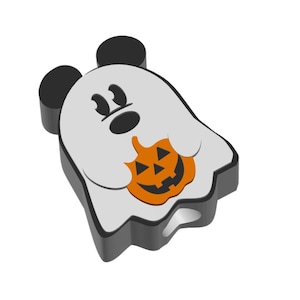 Ghost Mouse Straw Topper STL File in 2 sizes for you to download and print on your own 3d Printer
