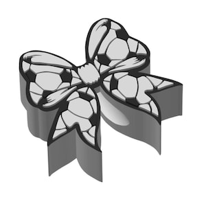 Soccer Ball Bow Straw Topper: 3D Print File (STL & 3MF)