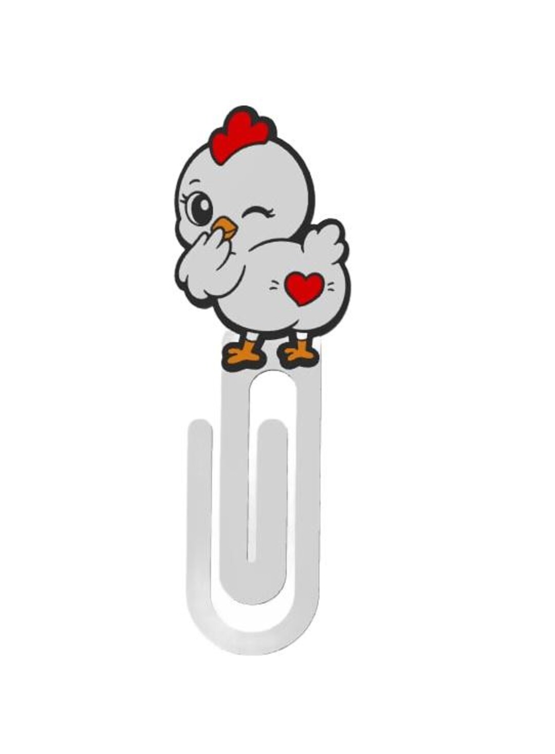 Chicken Butt Clipmark STL File | Funny Chicken Paperclip Bookmark ...
