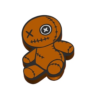3D Gedruckt Sitzen Voo Doo Puppe Stroh Topper STL-Datei (Digital Download)