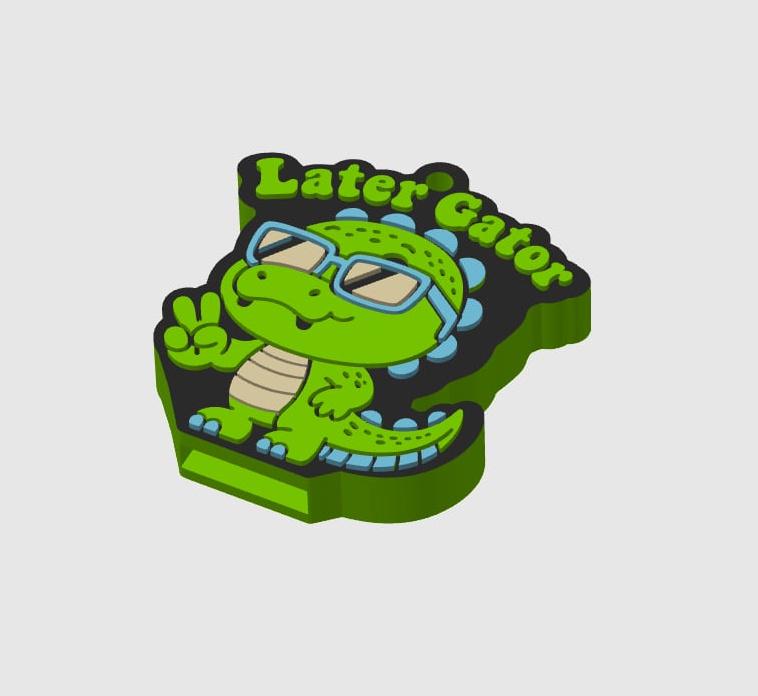 Later Gator Can Tab Lifter STL | Cute Soda Pop Tab Opener Keychain ...