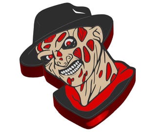 Nightmare Man Straw Topper STL & 3MF Files (Digital Download) drink cup charm, stanley thermos topper