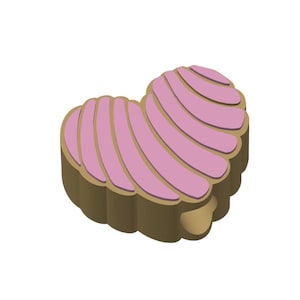 Heart Concha Straw Topper STL File: 8mm & 10mm (3D Printer Download)