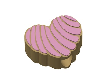 Fichier STL pour décoration en paille de conque en forme de coeur : 8 mm et 10 mm (téléchargement pour imprimante 3D)