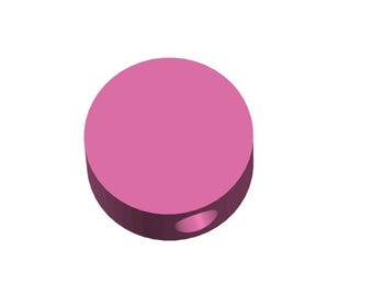 Plain Circle Straw Topper STL File: 3D Print Template (Digital Download)