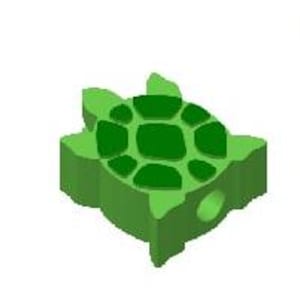 Schildkröte Stroh-Topper STL Datei: 3D Druck Design (Digitaler Download)
